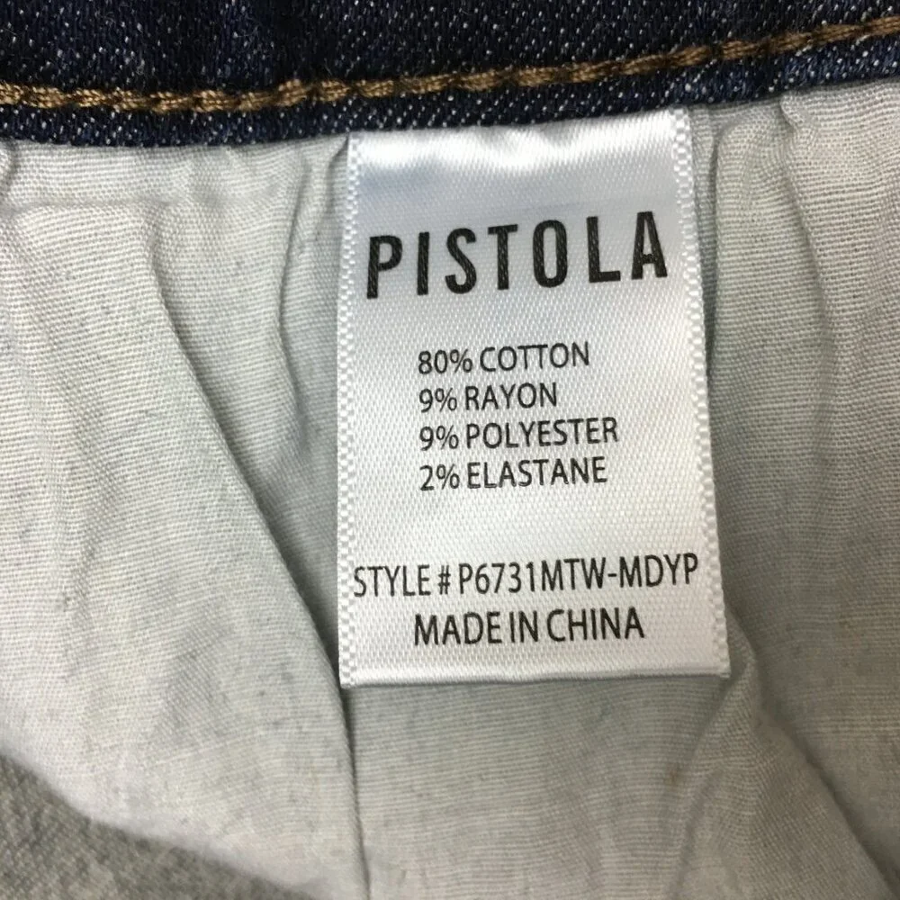 Pistola Women's Skinny Jeans Stretch Ankle size 28 length 26